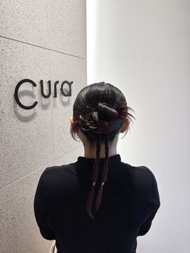 クーラアオヤマ(Cura Aoyama) カチモリヘア/ヘアセット/韓国ヘアセット/結婚式ヘア