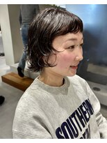 フィルムス 表参道(FILMS)&nbsp;ラテグレージュ顔周りレイヤーボブ韓国巻き結べるレイヤーカット