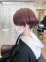 キセイ イオンモール新利府北館店(KISEI) オシャレ度◎コーラルカラー×刈り上げマッシュ