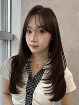 ミレバイジェニー (mirae by geny)&nbsp;韓国ヘアレイヤーカット×赤みを抑えた透明感アッシュカラー　A