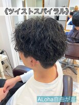 アロハ(ALoha)&nbsp;《　ツイストスパイラル　》メンズパーマ　！