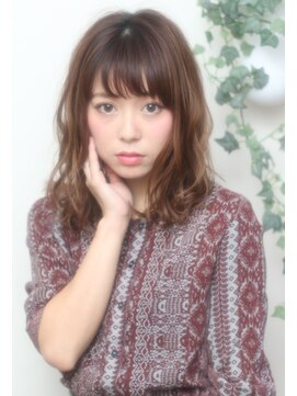 ネオリーブクレア 綱島店(Neolive Krea) ヴェールウェーブ×ブルージュ　ほつれカール　低温デジパ