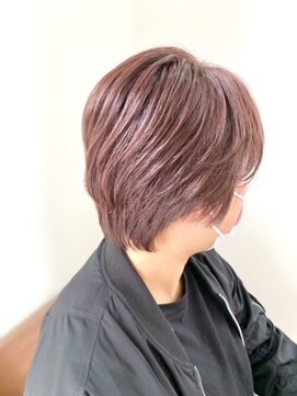 ノチ(Noci) 【志治幸佳】横顔美人ショート×ピンクブラウンで大人の余裕