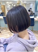 【lond printemps水野】前下がりダークアッシュナチュラルボブ