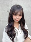 #プルエクステ#黒髪ロング#地毛風カラー#エクステ#モテ髪