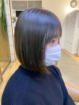 サンク ヘア アンド スパ パルシェ店(CINQ hair&spa)&nbsp;《CINQ》勝見　透明感オリーブカラー×切りっぱなしボブ♪