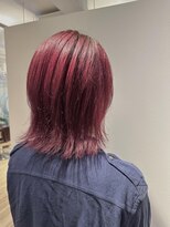 ネオヘアー 曳舟店(NEO Hair)&nbsp;カシスレッド/ウルフカット/ダブルカラー/ブリーチ/曳舟
