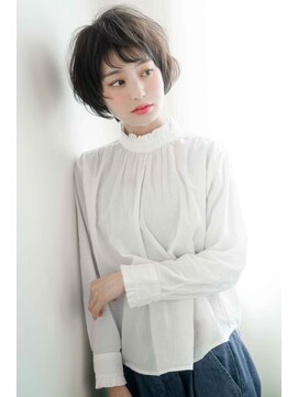 レイ(ray.) ★くびレイヤーエモージュ斜めバング小顔愛されグレージュカラー