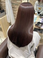 グレースバイハピネス(grace by happiness)&nbsp;髪質改善 縮毛矯正 酸性ストレート ベビーピンク 前髪 韓国 暖色