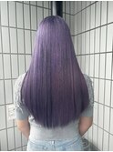 ラベンダーアッシュカラー/寒色カラー/ブリーチカラー