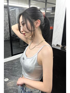 ランズ(LANDS) 顔周りレイヤーカット 【韓国ヘア 大阪 梅田】