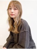 インナーカラー ベージュカラー ブリーチカラー