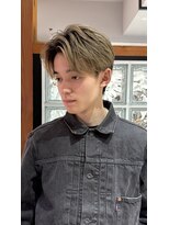 アイダブリューティー ヘア デザイン(IWT hair design)&nbsp;センターパートメンズバレイヤージュ【大名/メンズカット】