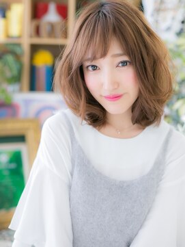 カバーヘア ブリス 戸田公園西口店(COVER HAIR bliss) 大人インナーハイライトくせ毛風ミディc6戸田公園20代30代40代