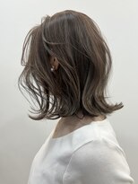 バベル アット フルリール 甲子園口(BABEL at fleurir) 透明感グレージュカラーにミディアムボブ