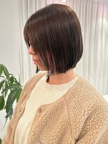 リリー(Rilie)&nbsp;ぱっつん☆ボブ×ブリーチなしダブルカラー