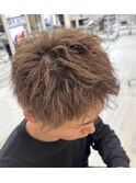 メンズ 波巻き スパイキーショート