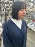 美髪矯正でストレートボブ
