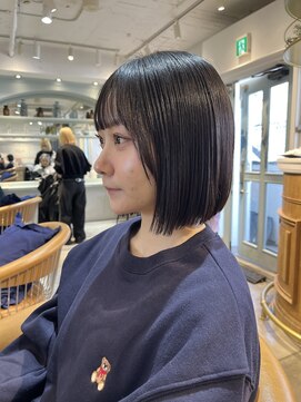 ロンド シャルム 吉祥寺(Lond charme) ミニウルフレイヤーカット顔周り前髪韓国ショートボブ/吉祥寺