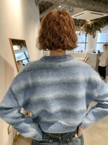 ヌールス(nullus non)&nbsp;【切りっぱなしボブのニュアンスパーマ】くせ毛風パーマ/パーマ