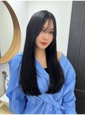 桑名顔周りレイヤーカットロングレイヤーカットくらげヘア韓国