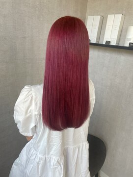 トリコ(ToricO) ダブルカラー　チェリーレッド　ワインレッド　ブリーチカラー