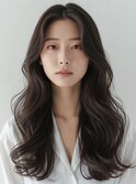 20代レイヤーカット◎透け感グレージュ×美人ヘア