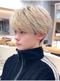 フェザーパーマ／スパイキーショート／［メンズ／渋谷］