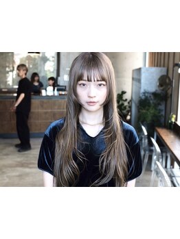 ブリーチなしでも透明感◎理想の色味を髪質に合わせてご提案！ハイライト等デザインカラーも似合わせます♪