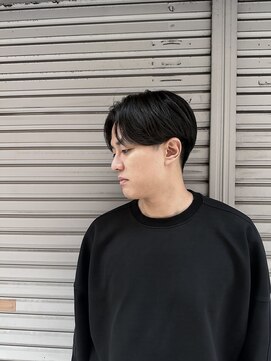 爽やかメンズカット/センターパート/フェード/ビジネス/刈り上げ