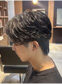 無造作フェザーパーマ/津田沼/メンズパーマ/ハイトーン/ブリーチ