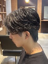 アトラクト バイ ラック 津田沼(Attract by LUCK) 無造作フェザーパーマ/津田沼/メンズパーマ/ハイトーン/ブリーチ