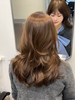 ヌヌ 渋谷 原宿 明治神宮前(nunu) レイヤーカットウルフカットボブグレージュオリーブべージュ