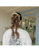 オープンジョー(Open Jaw)&nbsp;ヘアセット/ヘアアレンジ/二次会/お呼ばれ/ロング