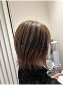 髪質改善ミルクティーバレイヤージュ