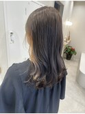津市ロングレイヤーカットハッシュカット透明感カラー重めロング