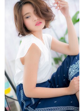 ミック ヘアアンドビューティー 大山店(miq  Hair&Beauty) 毛流れ自在に…色っぽミディアム