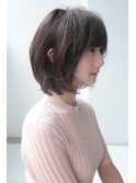 【knot】グレージュひし形シルエット　ショート　２