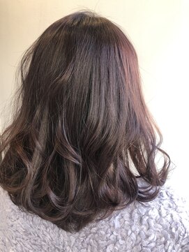 ヘアーメイクパウダー 天王寺寺田町店(Hair make powder) 大人可愛い20代30代40代小顔韓国レイヤーラベンダーピンク