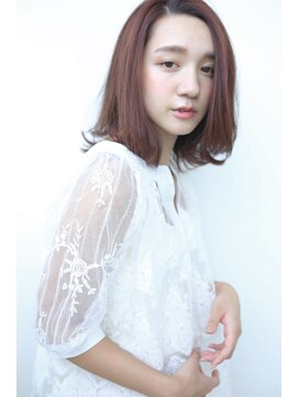 リコ ヘアアンドリラクゼーション(LICO HAIR&RELAXATION) ほんのりビンクで柔らかなミディアムヘア