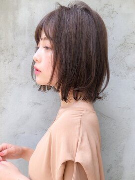 キリ 表参道(kyli) ★大人かわいいボブウルフピンクベージュ薄めバングくびれモテ髪