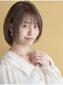 大人可愛いリラックスボブ