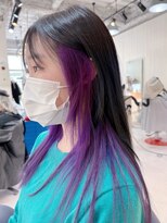 クリコ ヘアーデザイン(CLICQUOT hair design)&nbsp;インナーパープルロング