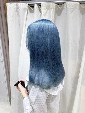 シンシェアサロン 原宿店(Qin shaire salon) くすみブルー 韓国風ナチュラルブルー コリアンブルー