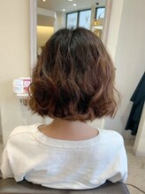 ヘアメイクソエル(hair make Soel) 波ウェーブボブスタイル