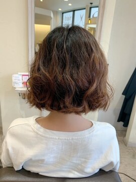 ヘアメイクソエル(hair make Soel) 波ウェーブボブスタイル