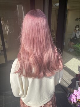 アソビセカンド 原宿(ASOBI 2nd) ロング/ホワイトピンク