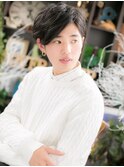 こなれ感サイドグラデーション黒髪マッシュc5戸頭20代30代40代