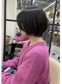 襟足スッキリショートボブ