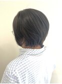 白髪ぼかしハイライトベージュカラー